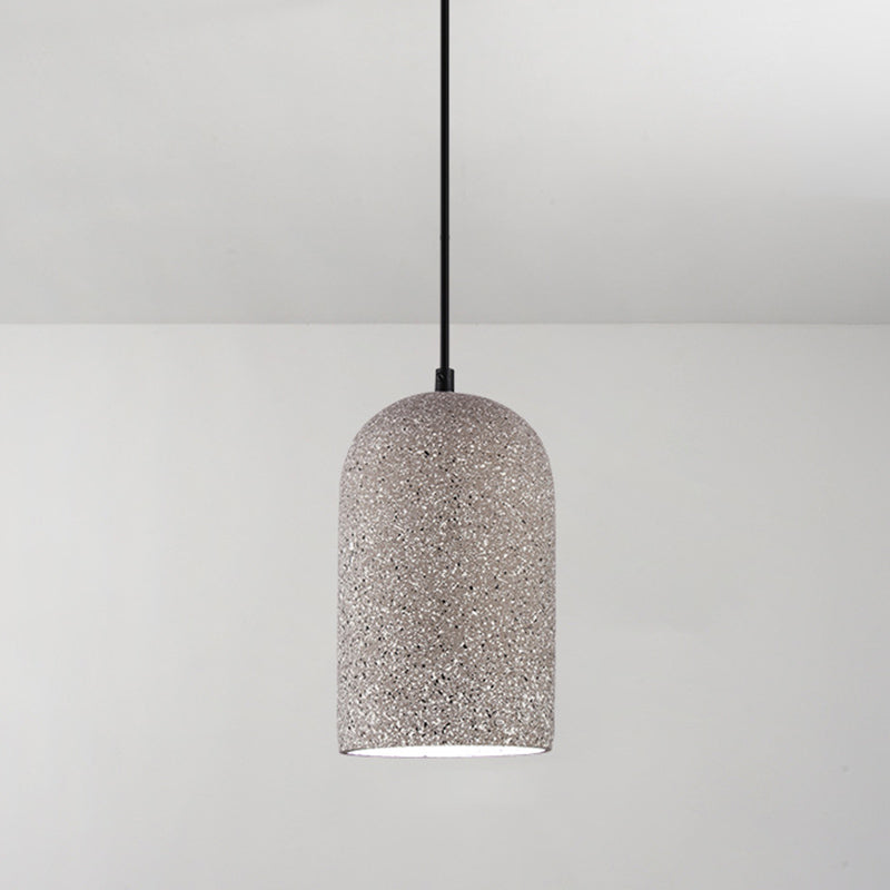 Geometric Concrete Pendant Lamp Nordic 1-Light Dining Room Suspension Light