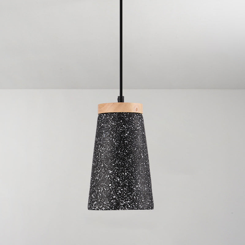 Geometric Concrete Pendant Lamp Nordic 1-Light Dining Room Suspension Light