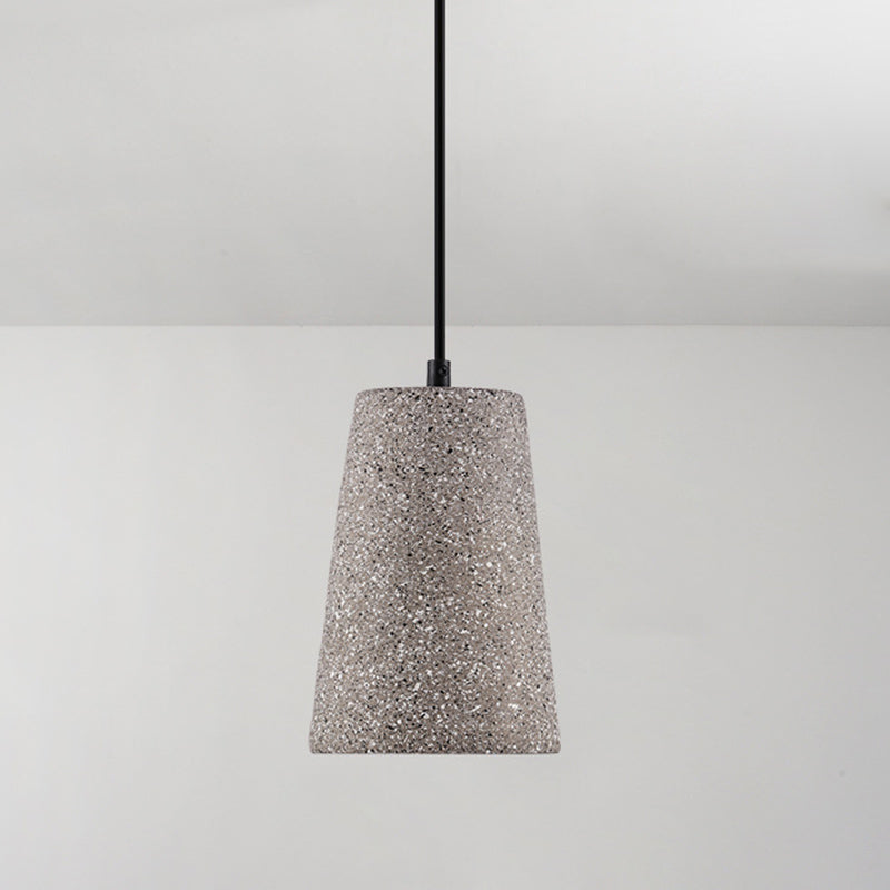 Geometric Concrete Pendant Lamp Nordic 1-Light Dining Room Suspension Light