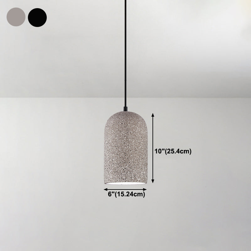 Geometric Concrete Pendant Lamp Nordic 1-Light Dining Room Suspension Light