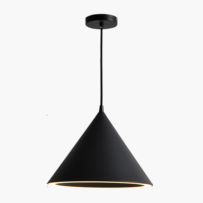 Modern Style Cone Shade Hanging Light Metal 1 Light Pendant Lamp for Living Room