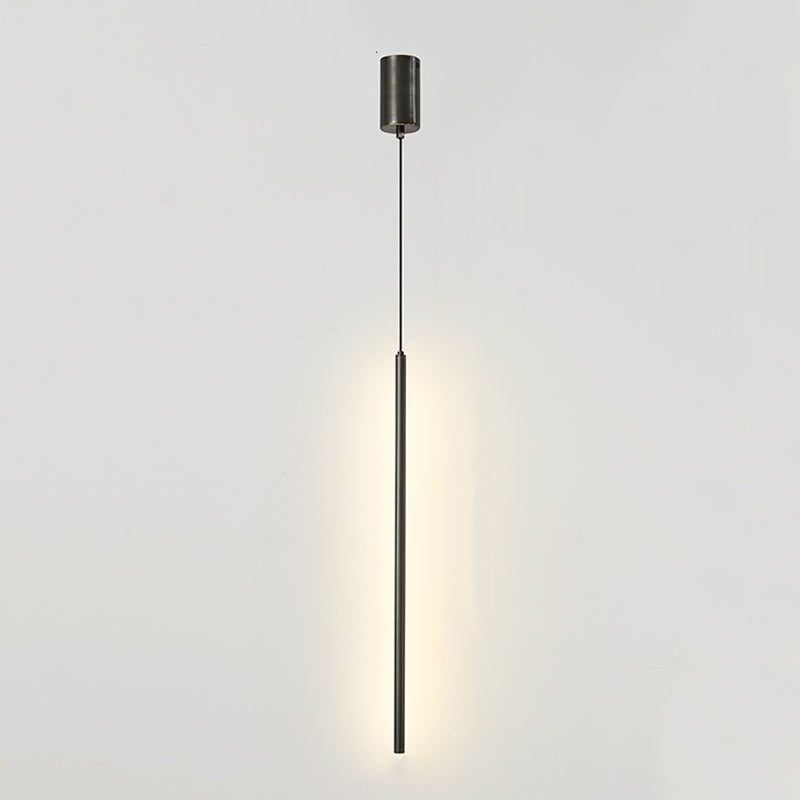 Metal Minimalist Line Shade Hanging Lights Modern Style Multi Light Hanging Mount Fixture