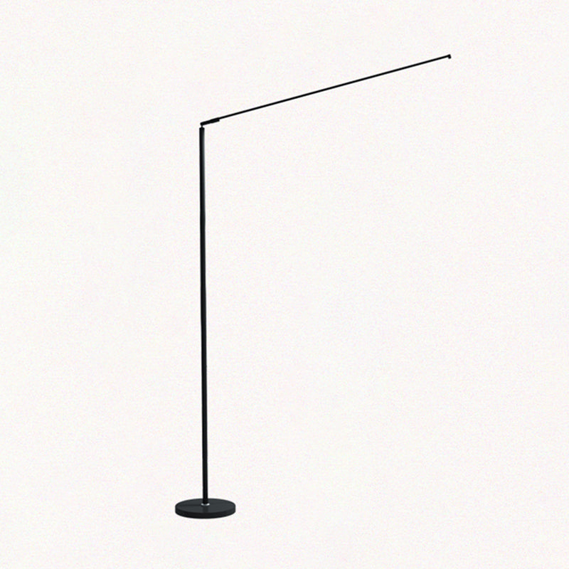 1-Light Linear Floor Lamp Contemporary Style Metal Floor Light for Bedroom