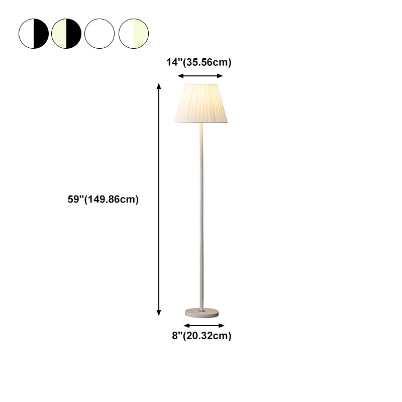 Floor Light Simplicity Style Fabric Shaded Floor Lamp for Living Room