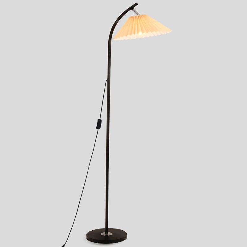 Floor Standing Lamp Modern Style Floor Light with Fabric Shade