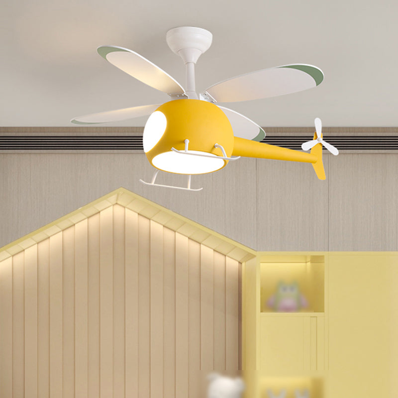 Modern Style Ceiling Fan Lamp Metal Multi Light Ceiling Fan Lighting for Children's Room