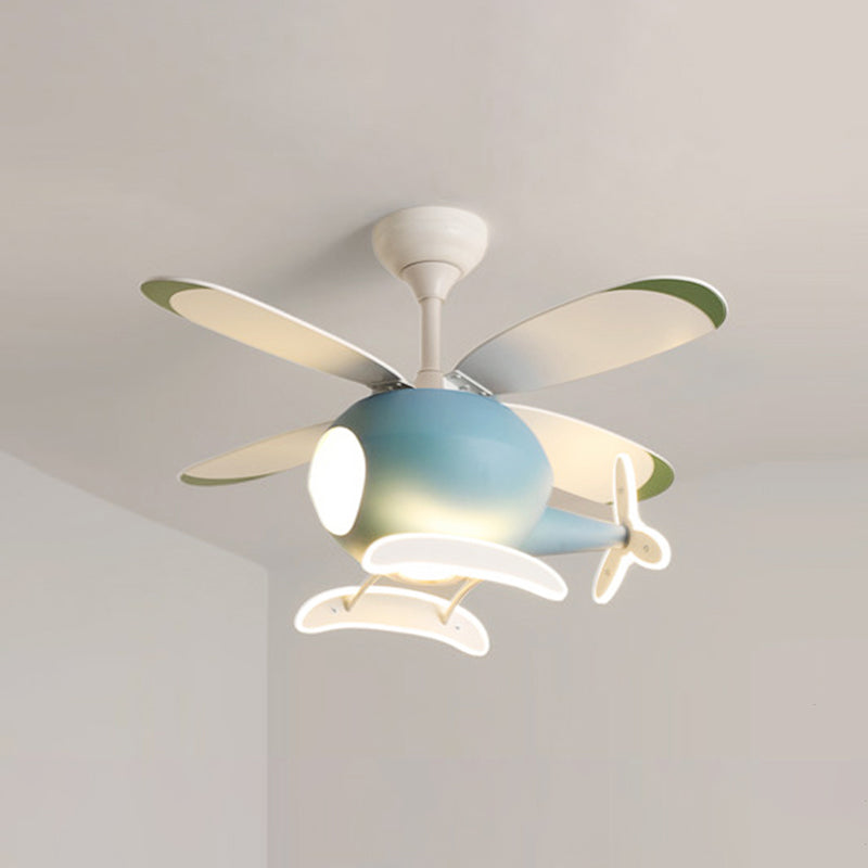 Modern Style Ceiling Fan Lamp Metal Multi Light Ceiling Fan Lighting for Children's Room