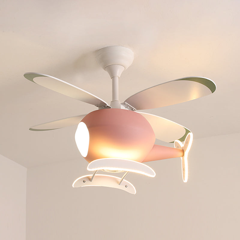 Modern Style Ceiling Fan Lamp Metal Multi Light Ceiling Fan Lighting for Children's Room