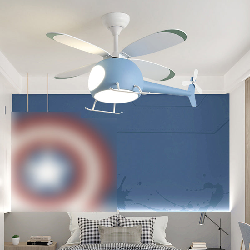 Modern Style Ceiling Fan Lamp Metal Multi Light Ceiling Fan Lighting for Children's Room