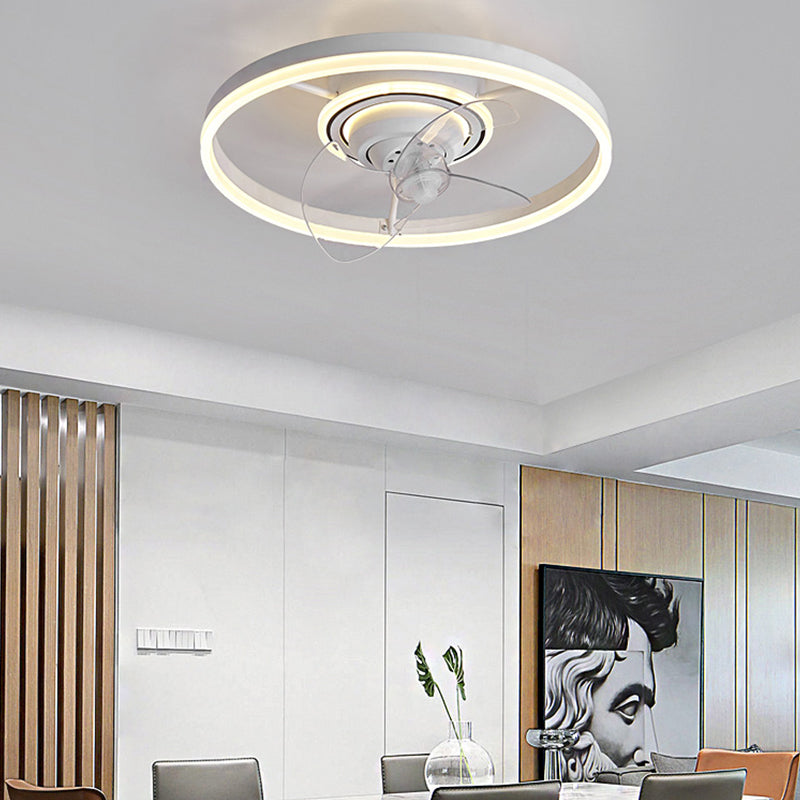 Modern Style Ceiling Fan Lamp Metal Multi Light Ceiling Fan Lighting for Living Room