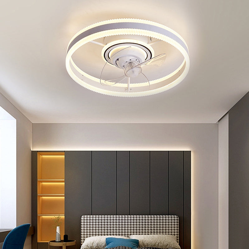 Modern Style Ceiling Fan Lamp Metal Multi Light Ceiling Fan Lighting for Living Room