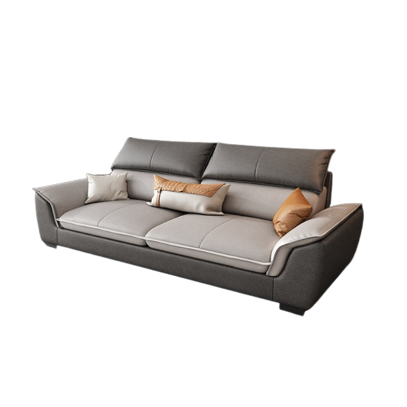 Modern Pillow Top Arm Sectional Sofa 35.43"HCushion Back Sofa