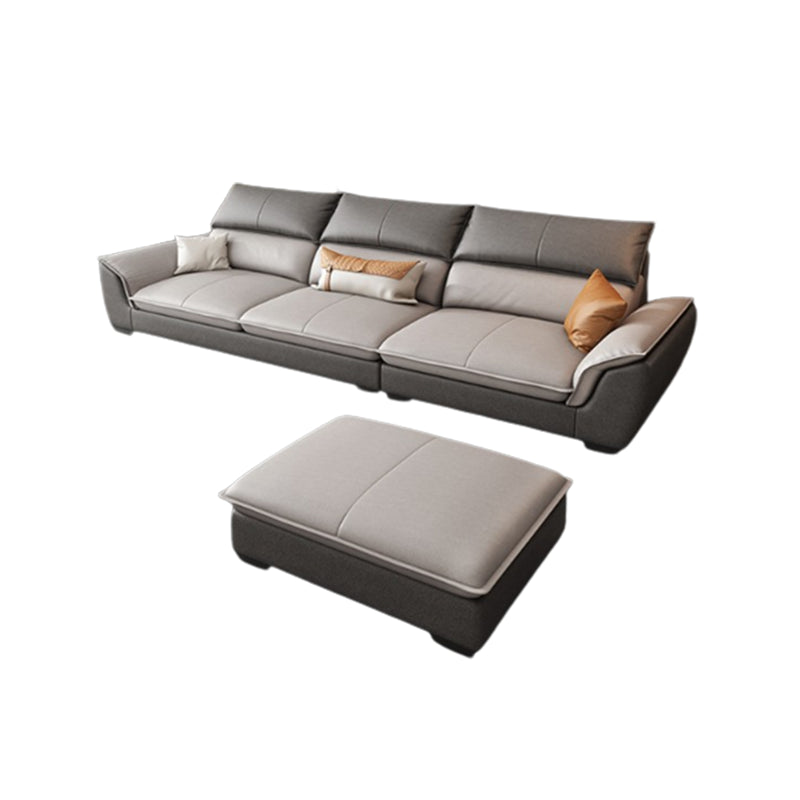 Modern Pillow Top Arm Sectional Sofa 35.43"HCushion Back Sofa