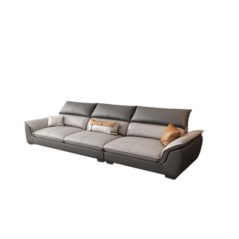 Modern Pillow Top Arm Sectional Sofa 35.43"HCushion Back Sofa