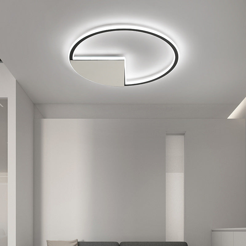 Metal Circular Ceiling Mount Light Fixture Nordic LED Ceiling Fixture