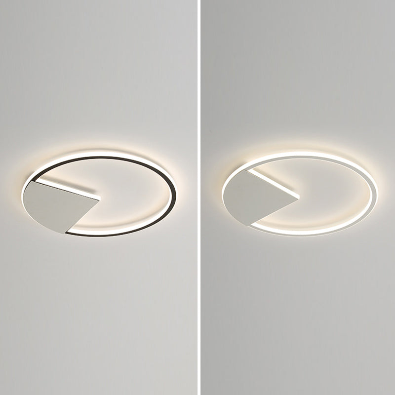 Metal Circular Ceiling Mount Light Fixture Nordic LED Ceiling Fixture