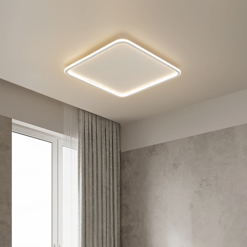 Square Flush Ceiling Light Minimalist LED Metal Close to Ceiling Lamp