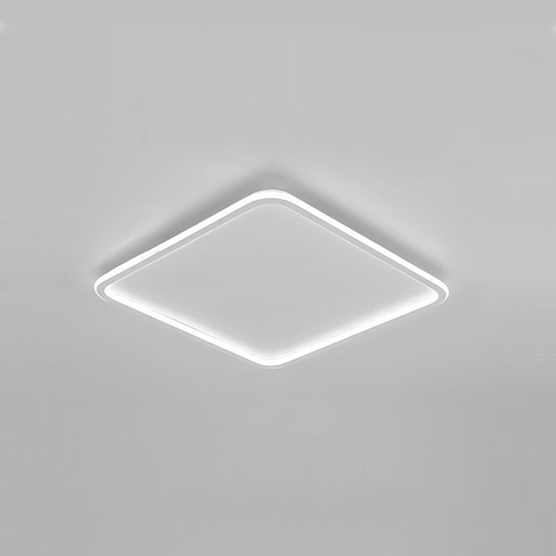 Square Flush Ceiling Light Minimalist LED Metal Close to Ceiling Lamp