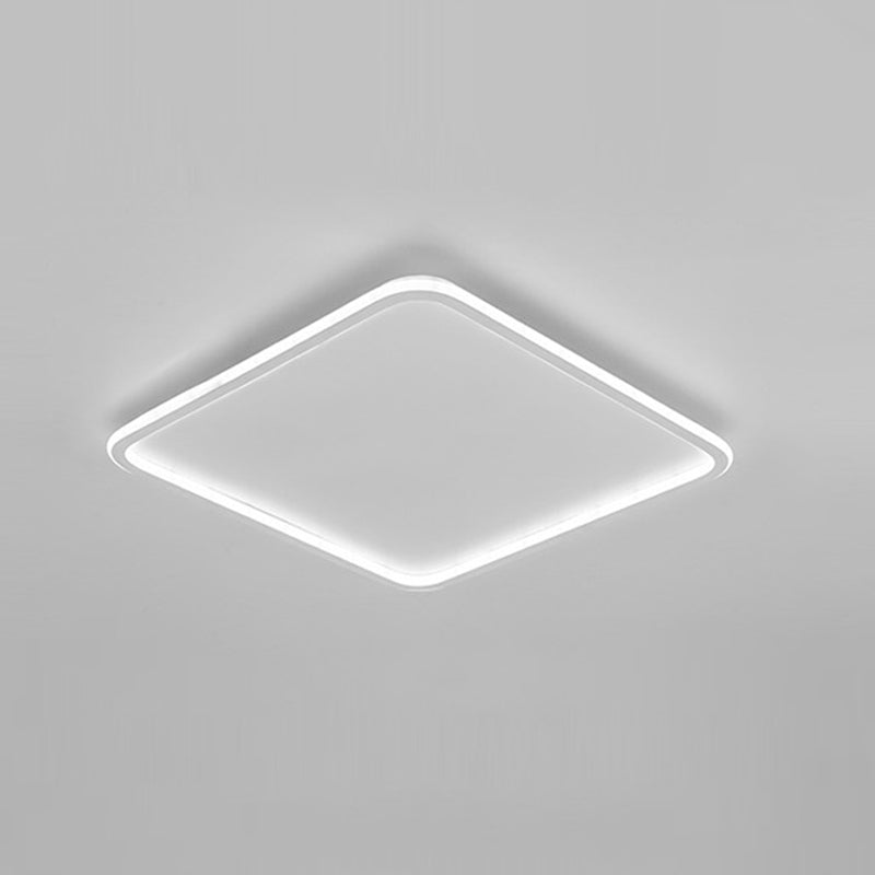 Square Flush Ceiling Light Minimalist LED Metal Close to Ceiling Lamp