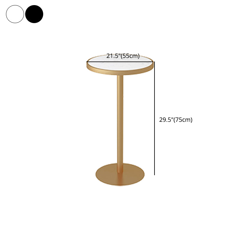 Stone Bar Dining Table Glam Round /Square Bar Table with Pedestal for Dining Room