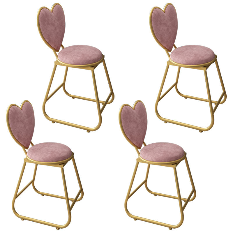 Nordic Design Armless Open Back Chairs Upholstered Side Chairs