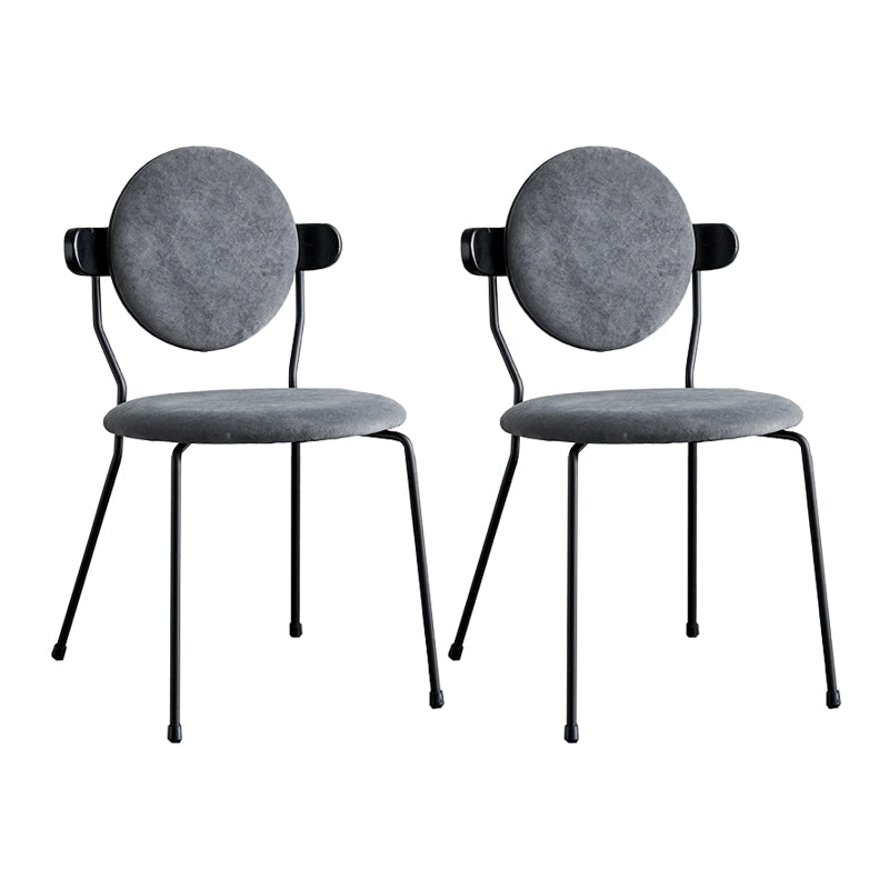 Minimalist Design Armless Open Back Chairs for Home Upholstered Side Chair