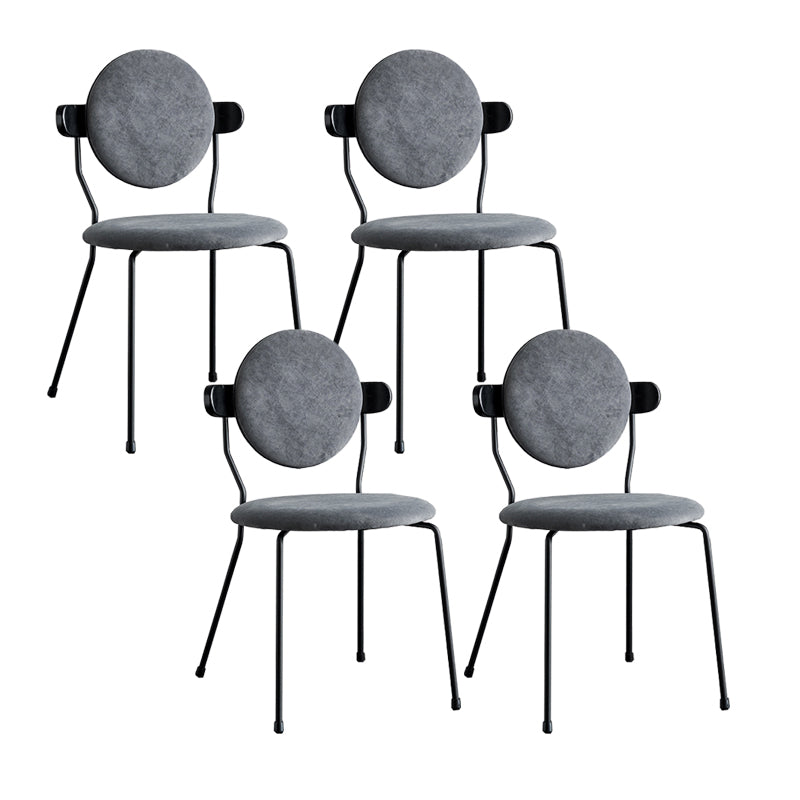 Minimalist Design Armless Open Back Chairs for Home Upholstered Side Chair