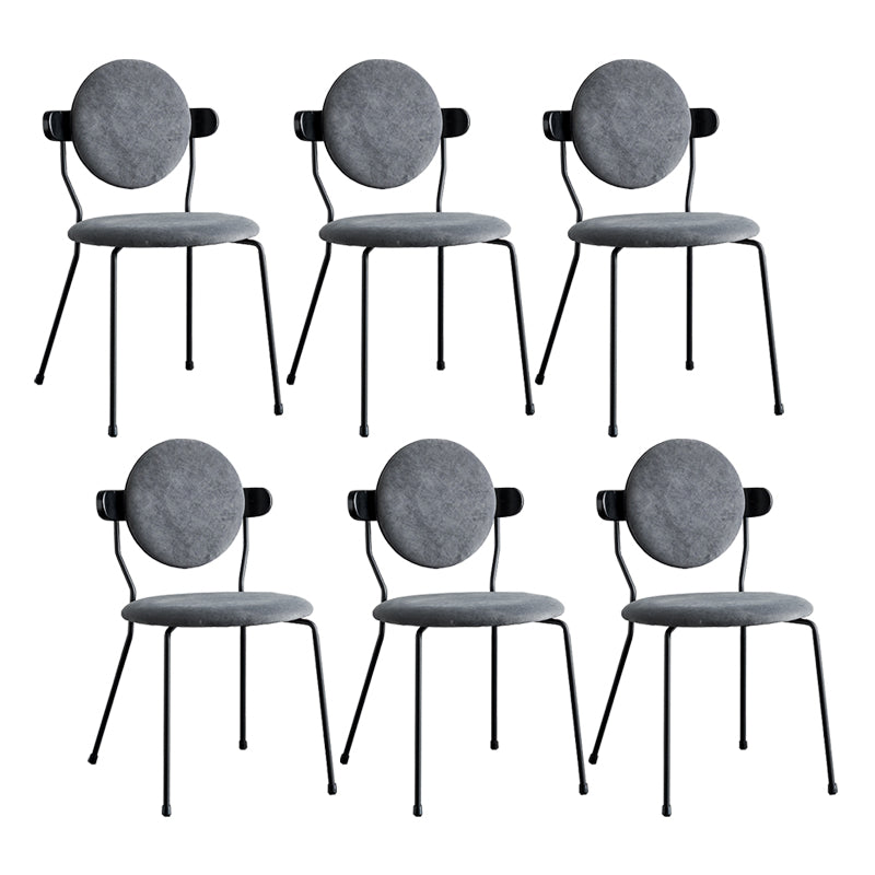 Minimalist Design Armless Open Back Chairs for Home Upholstered Side Chair