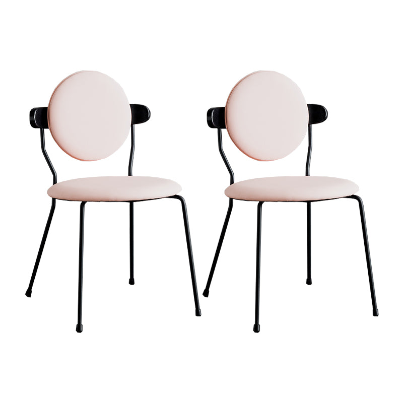 Minimalist Design Armless Open Back Chairs for Home Upholstered Side Chair