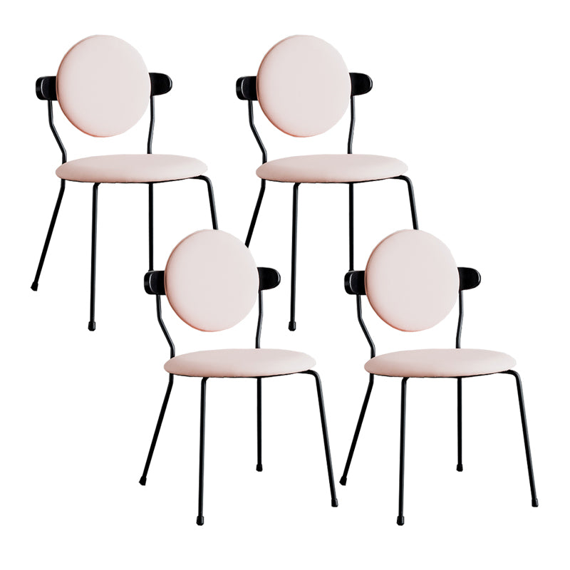 Minimalist Design Armless Open Back Chairs for Home Upholstered Side Chair