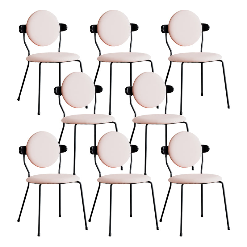 Minimalist Design Armless Open Back Chairs for Home Upholstered Side Chair