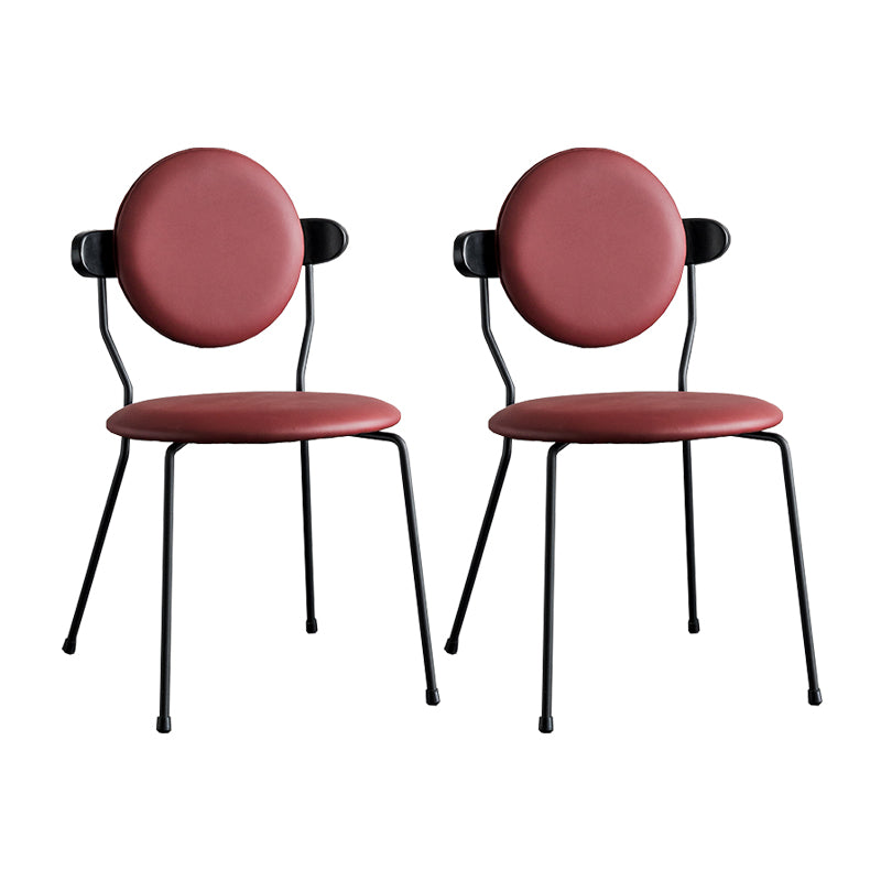 Minimalist Design Armless Open Back Chairs for Home Upholstered Side Chair