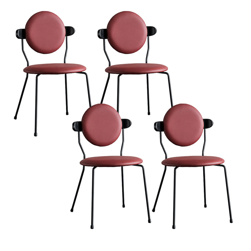 Minimalist Design Armless Open Back Chairs for Home Upholstered Side Chair