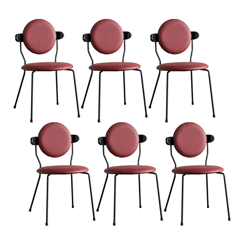 Minimalist Design Armless Open Back Chairs for Home Upholstered Side Chair