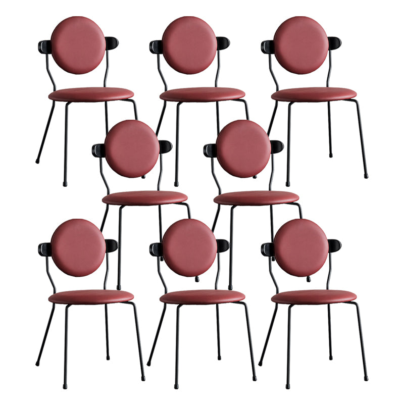 Minimalist Design Armless Open Back Chairs for Home Upholstered Side Chair