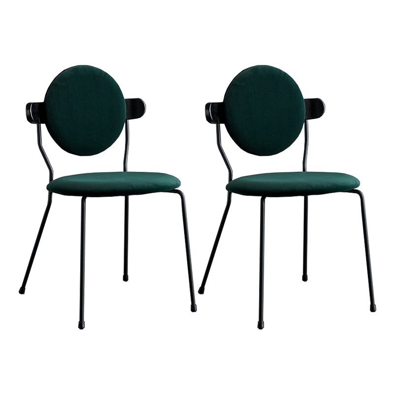 Minimalist Design Armless Open Back Chairs for Home Upholstered Side Chair