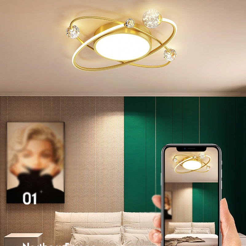 LED Flush Mount Light Modern Ceiling Lamp for Bedroom Living Room