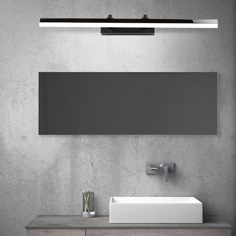 Linear Vanity Light Modern Metal Single Light LED Mirror Light for Bathroom