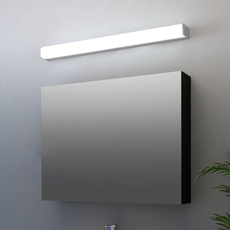 Linear Modern Vanity Light Metal 1 Light LED Mirror Light for Bathroom