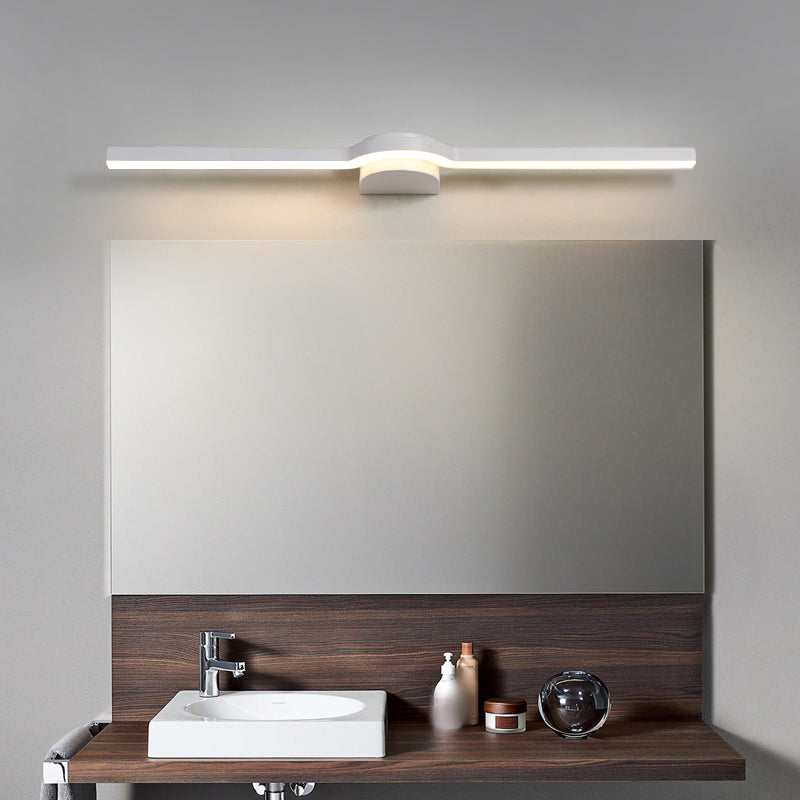 Linear Vanity Light Modern Metal 1 Light LED Mirror Light for Bathroom