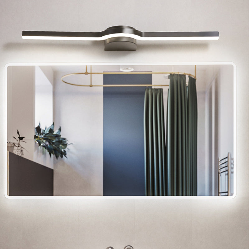 Linear Vanity Light Modern Metal 1 Light LED Mirror Light for Bathroom