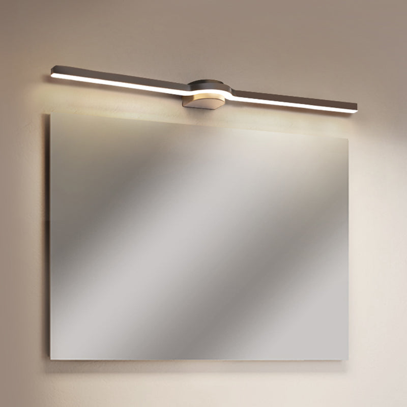 Linear Vanity Light Modern Metal 1 Light LED Mirror Light for Bathroom