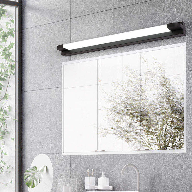 Linear Shape Vanity Light Metal Modern Style 1 Light LED Mirror Light for Bathroom