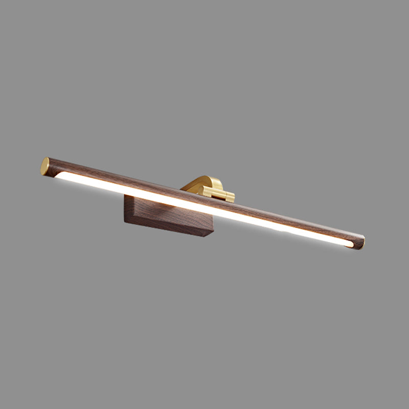 Postmodern Brass Vanity Light Straight 1 Light LED Mirror Light for Bathroom