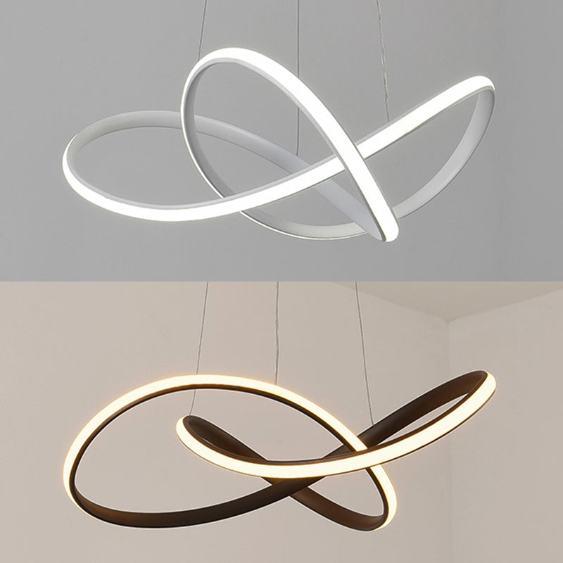 Modern Metal Chandelier Linear Shape LED Chandelier Pendant for Living Room