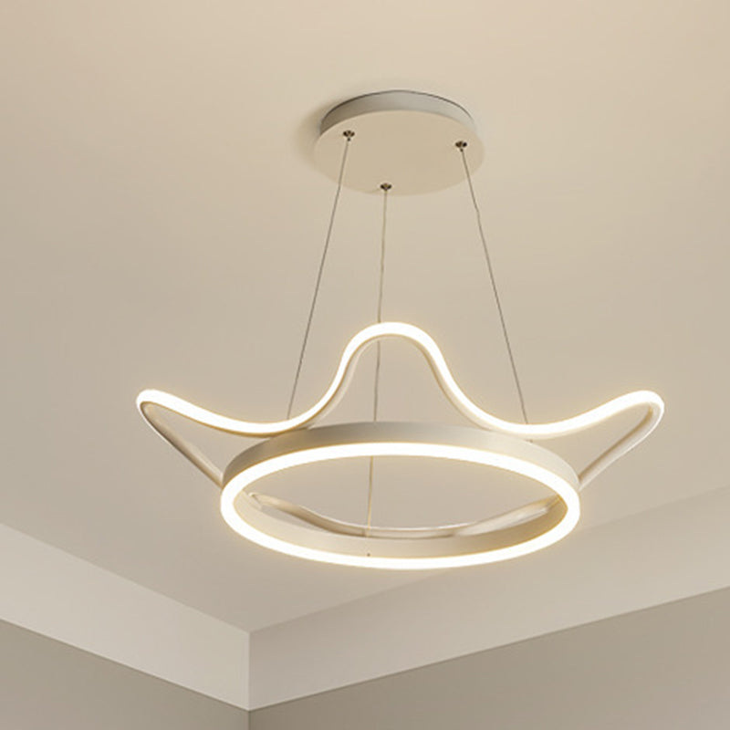 Luminaires de pendentif métallique de forme linéaire