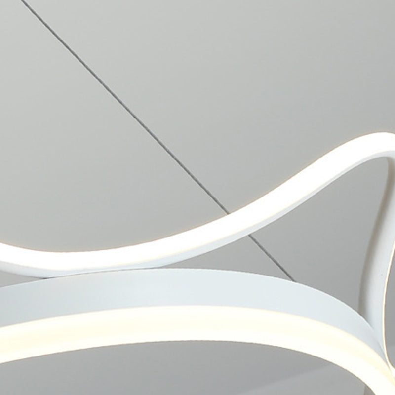 Luminaires de pendentif métallique de forme linéaire