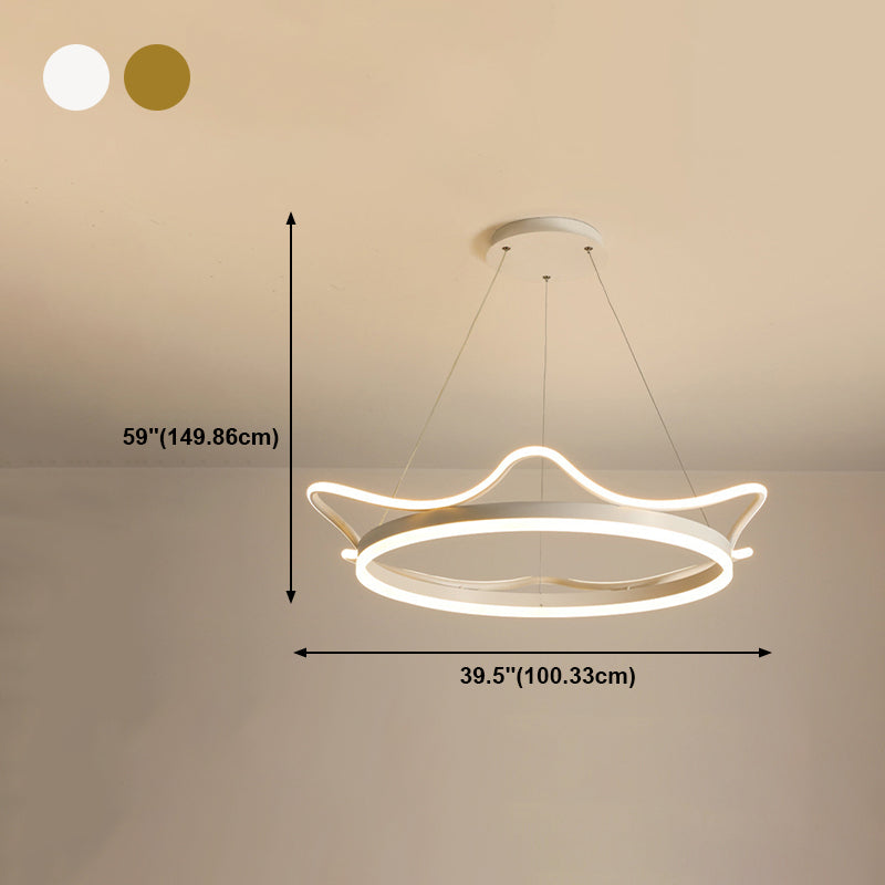 Luminaires de pendentif métallique de forme linéaire