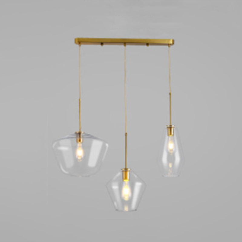 Hanging Light Fixture Minimalist Style Glass Pendant Lighting Fixture