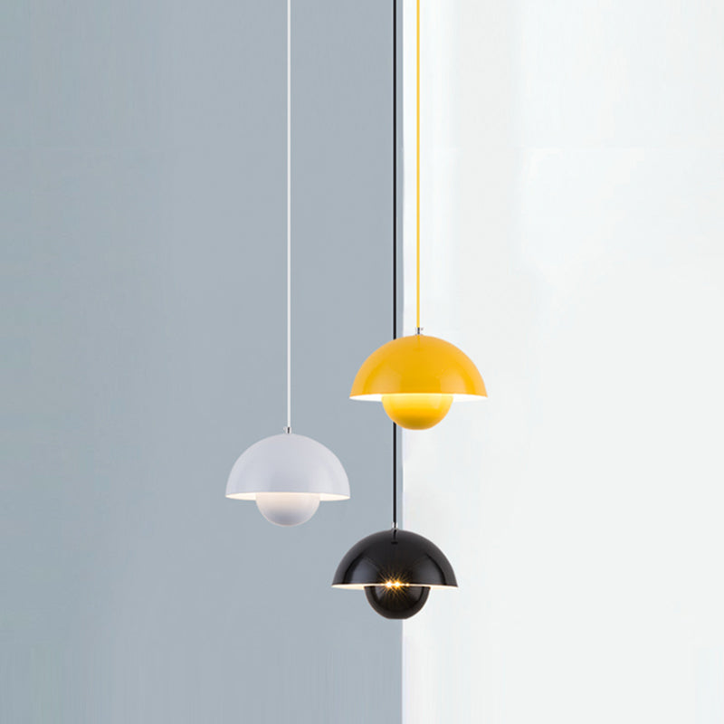 Contemporary Style Dome Shape Pendant Lights Metal Hanging Pendant Lights